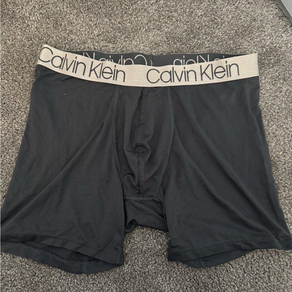 Calvin Klein Men's Black/Dark Grey Boxer Briefs